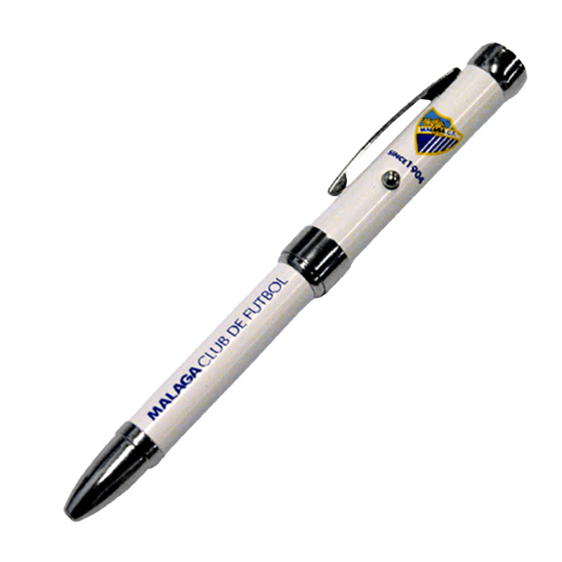 BOLIGRAFO PROYECTOR  MALAGA CF BLANCO