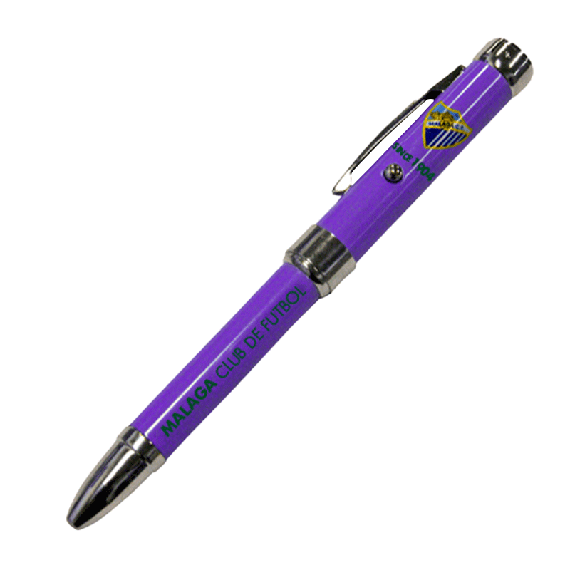 BOLIGRAFO PROYECTOR  MALAGA CF MORADO