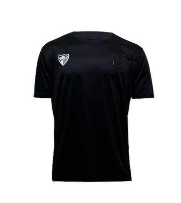 CAMISETA ACTIVE ALGODON NEGRA MALAGA CF