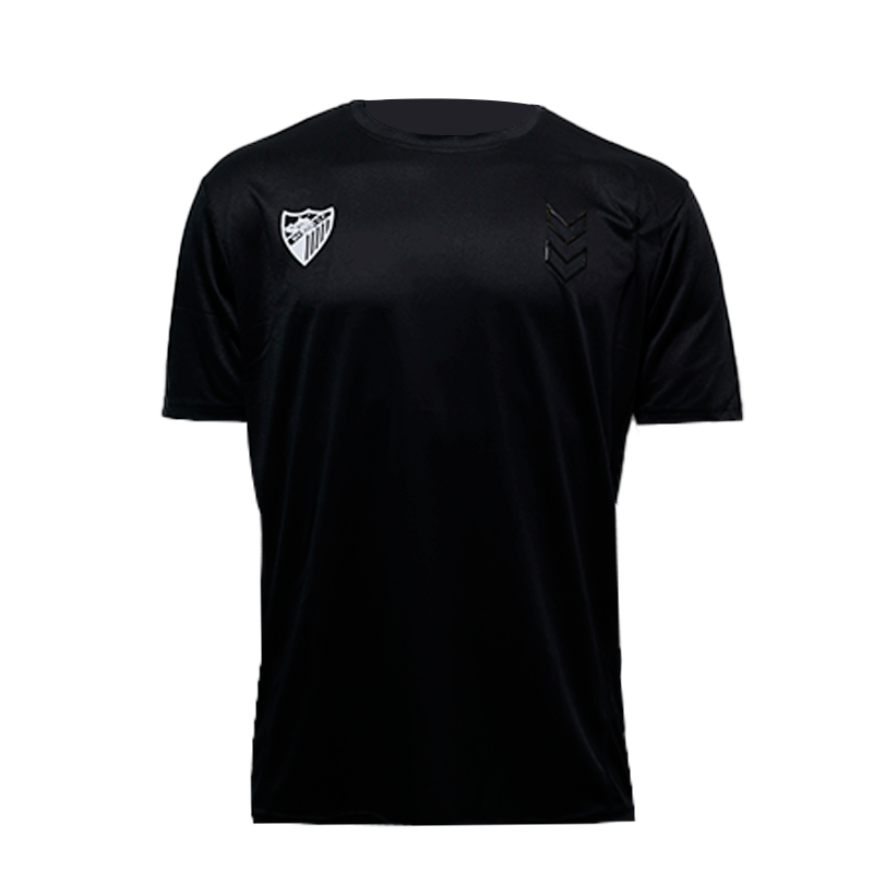 ACTIVE TSHIRT COTTON BLACK MALAGA CF