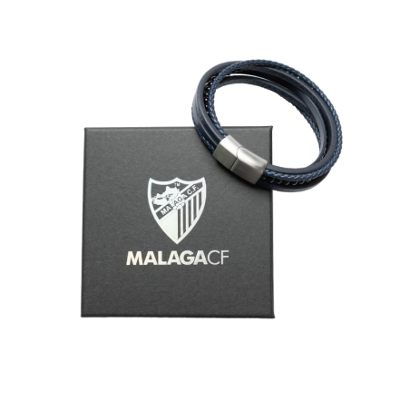 PULSERA PIEL AZUL