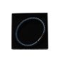 PULSERA PIEL NEGRA/AZUL