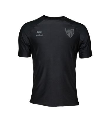 CAMISETA TRAVEL NEGRO MALAGA CF 2025/26