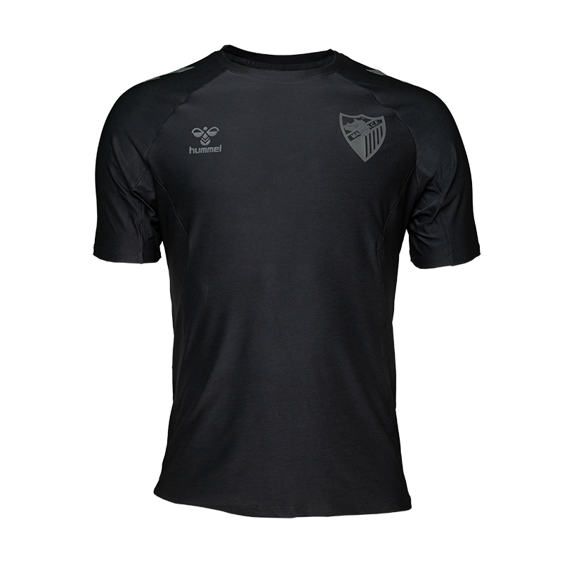 CAMISETA TRAVEL NEGRO MALAGA CF 2025/26