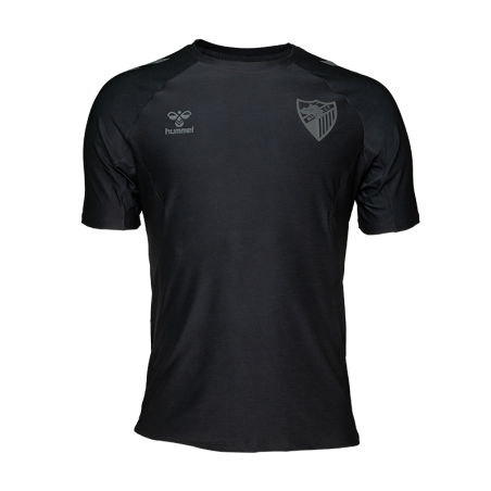 CAMISETA TRAVEL NEGRO MALAGA CF 2025/26