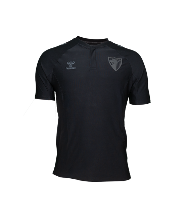 POLO TRAVEL NEGRO MALAGA CF 2025/26