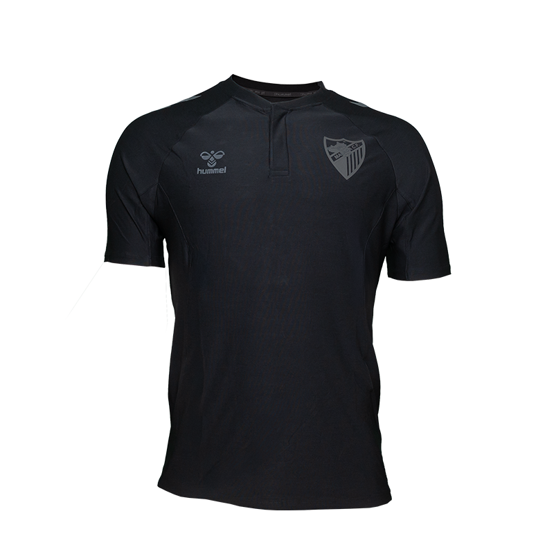 POLO TRAVEL NEGRO MALAGA CF 2025/26