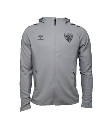SUDADERA TRAVEL GRIS MALAGA CF 2025/26