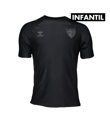 2025/26 MALAGA CF BLACK TRAVEL T-SHIRT -JUNIOR-