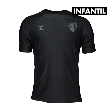 2025/26 MALAGA CF BLACK TRAVEL T-SHIRT -JUNIOR-