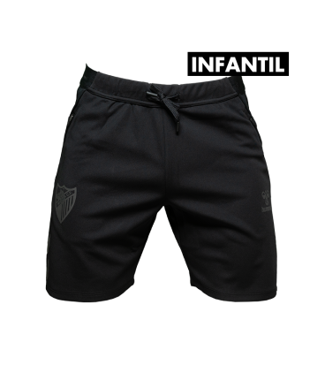 SHORT TRAVEL NEGRO MALAGA CF 2025/26 -INFANTIL-