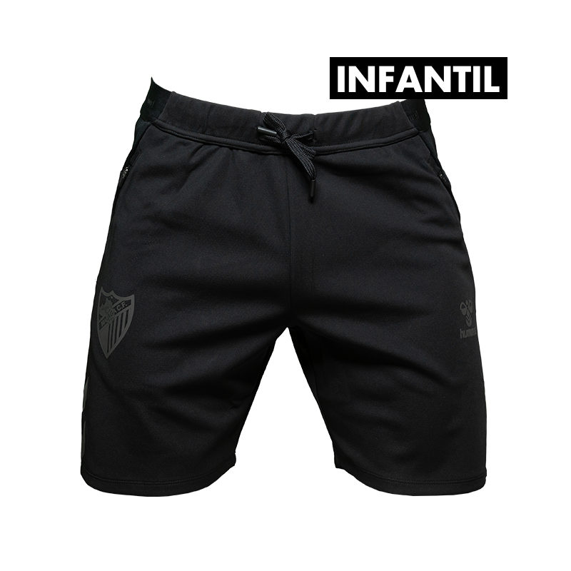 SHORT TRAVEL NEGRO MALAGA CF 2025/26 -INFANTIL-