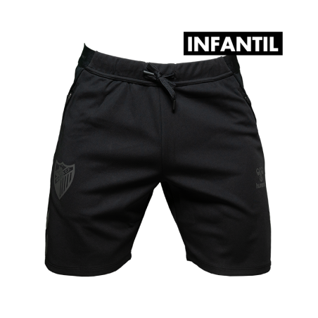 SHORT TRAVEL NEGRO MALAGA CF 2025/26 -INFANTIL-