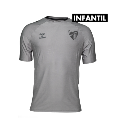 CAMISETA TRAVEL GRIS MALAGA CF 2025/26 -INFANTIL-