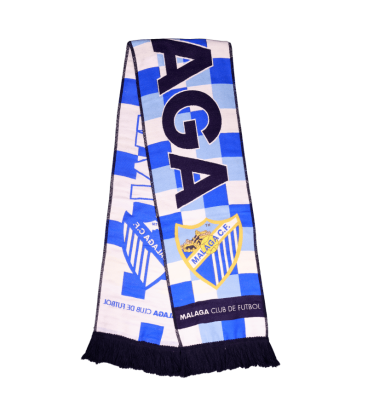BLUE SQUARED SCARF
