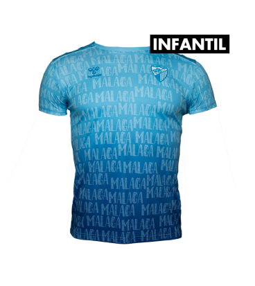 CAMISETA OFICIAL PREMATCH LETRAS MALAGA CF 2025/26 -INFANTIL-