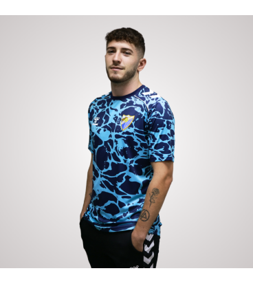 MALAGA CF OFFICIAL PREMATCH NAVY BLUE T-SHIRT 2025/26