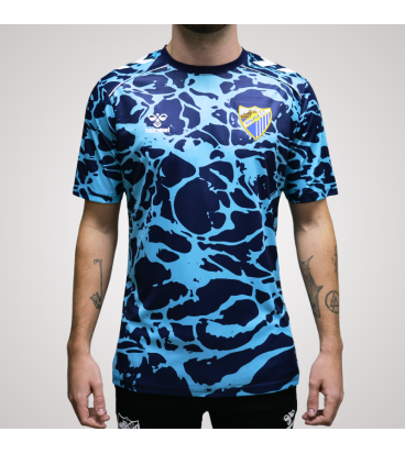 MALAGA CF OFFICIAL PREMATCH NAVY BLUE T-SHIRT 2025/26