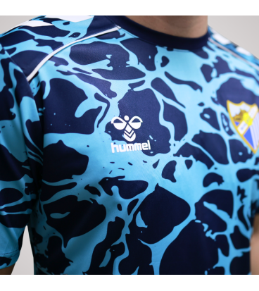 MALAGA CF OFFICIAL PREMATCH NAVY BLUE T-SHIRT 2025/26
