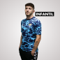 MALAGA CF OFFICIAL PREMATCH NAVY BLUE T-SHIRT 2025/26 -JUNIOR-