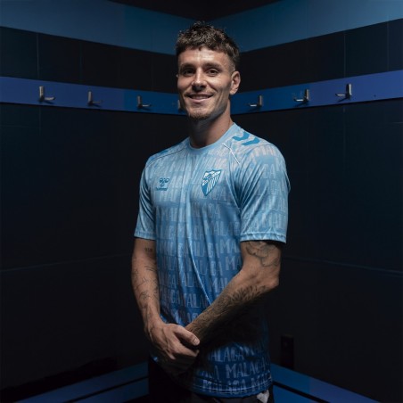 CAMISETA OFICIAL PREMATCH LETRAS MALAGA CF 2025/26