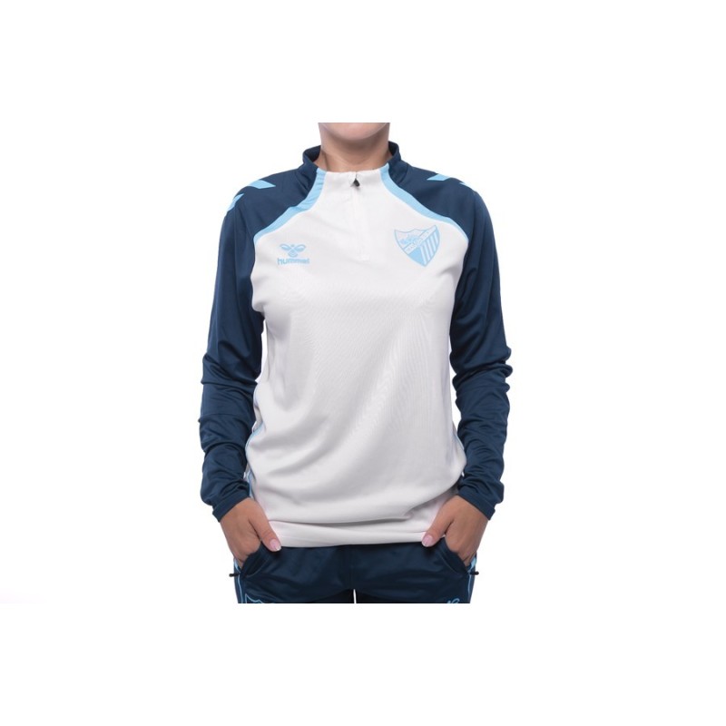SUDADERA ENTRENO PLAYER ZIP MALAGA CF 2025/26