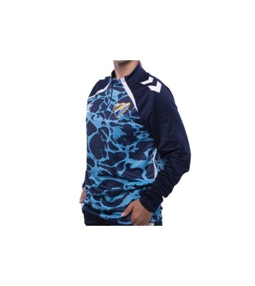 SUDADERA OFICIAL PREMATCH ZIP MALAGA CF 2025/26 -INFANTIL-