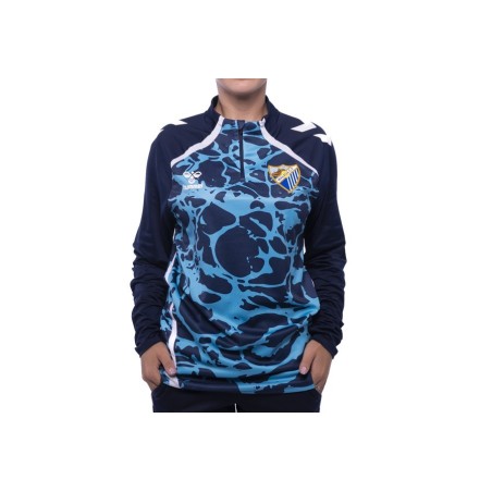 SUDADERA OFICIAL PREMATCH ZIP MALAGA CF 2025/26 -INFANTIL-