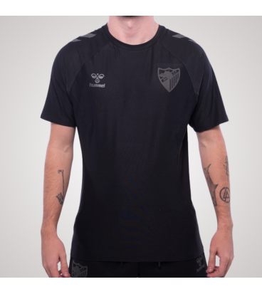 CAMISETA TRAVEL NEGRO MALAGA CF