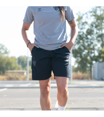 BLACK TRAVEL SHORT MALAGA CF