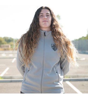 SUDADERA TRAVEL GRIS MALAGA CF