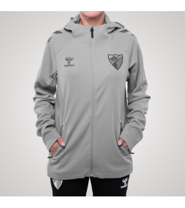 SUDADERA TRAVEL GRIS MALAGA CF