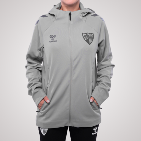 SUDADERA TRAVEL GRIS MALAGA CF