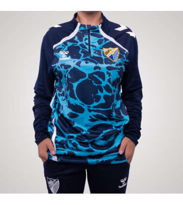 MALAGA CF OFFICIAL PREMATCH SWEATSHIRT ZIP 2025/26