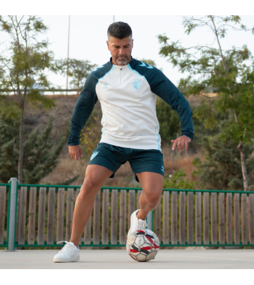 SUDADERA ENTRENO PLAYER ZIP MALAGA CF 2025/26