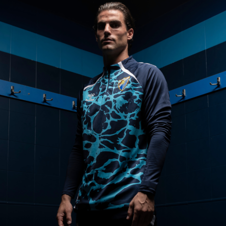 MALAGA CF OFFICIAL PREMATCH SWEATSHIRT ZIP 2025/26