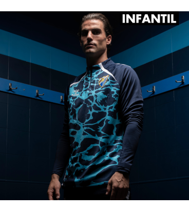 MALAGA CF OFFICIAL PREMATCH SWEATSHIRT ZIP 2025/26 -JUNIOR-