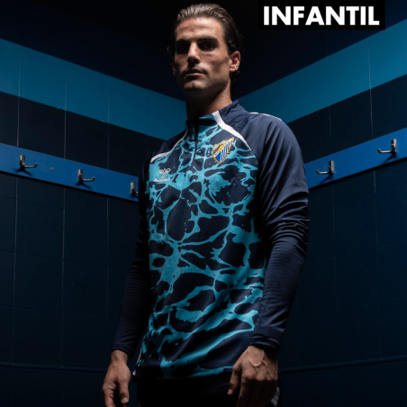 MALAGA CF OFFICIAL PREMATCH SWEATSHIRT ZIP 2025/26 -JUNIOR-