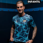 MALAGA CF OFFICIAL PREMATCH NAVY BLUE T-SHIRT 2025/26 -JUNIOR-