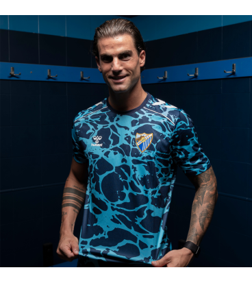 MALAGA CF OFFICIAL PREMATCH NAVY BLUE T-SHIRT 2025/26