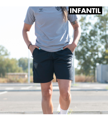 SHORT TRAVEL NEGRO MALAGA CF -INFANTIL-
