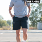 BLACK TRAVEL SHORT MALAGA CF -JUNIOR-