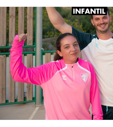 SUDADERA ENTRENO PORTERO ZIP MALAGA CF 2025/26 -INFANTIL-