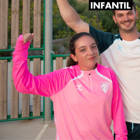 SUDADERA ENTRENO PORTERO ZIP MALAGA CF 2025/26 -INFANTIL-