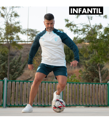PLAYER TRAINING SWEATSHIRT ZIP MALAGA CF 2025/26 -JUNIOR-