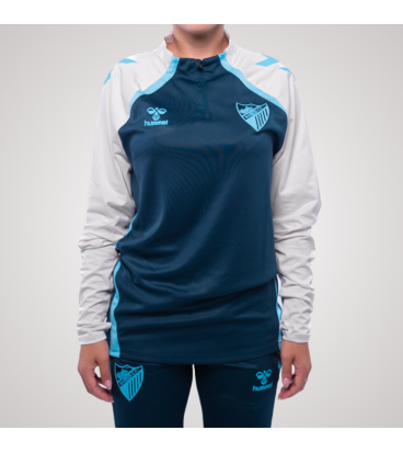 SUDADERA ENTRENO STAFF ZIP MALAGA CF 2025/26 -INFANTIL-