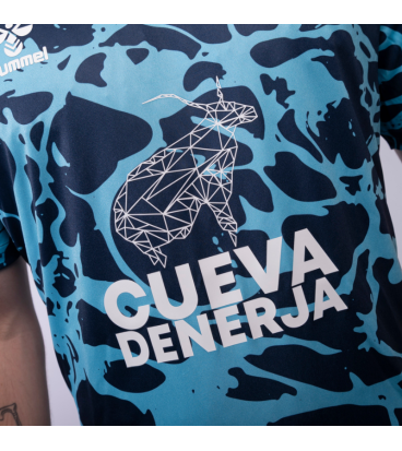 CAMISETA OFICIAL PREMATCH MARINO MALAGA CF 2025/26 -INFANTIL-