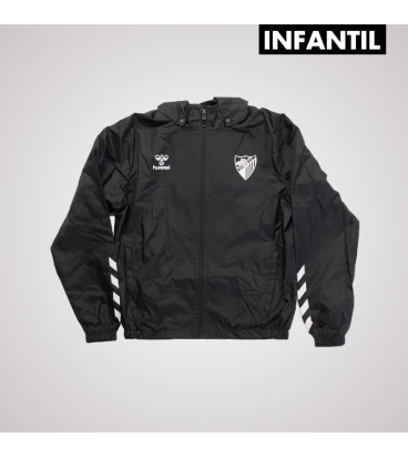 BLACK RAINCOAT MALAGA CF -JUNIOR-