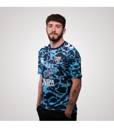 MALAGA CF OFFICIAL PREMATCH NAVY BLUE T-SHIRT 2025/26