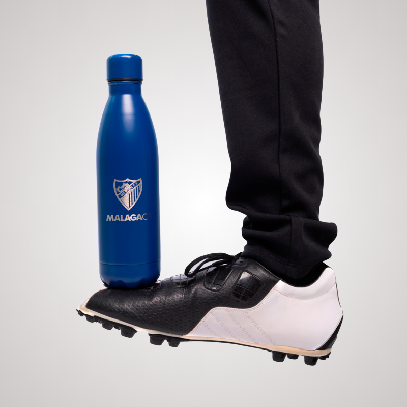 BOTELLA ACERO AZUL MALAGA CF
